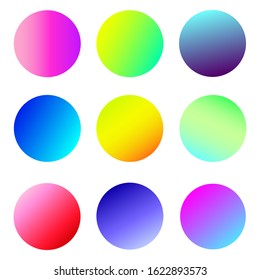 Trendy soft color circles. 