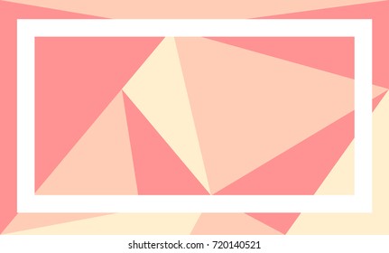 Trendy soft colored geometric background