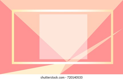 Trendy soft colored geometric background