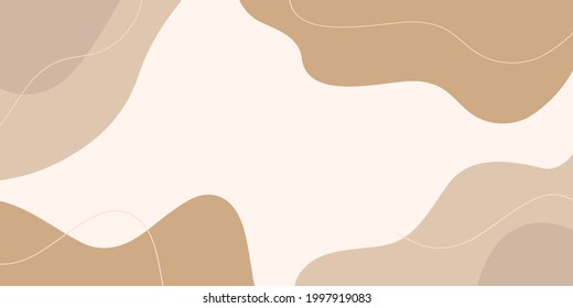 Trendy soft liquid cover design template. Trendy wavy geometric shapes with lines background. Vector