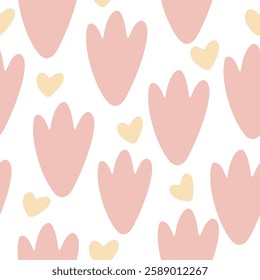 Trendy Soft Pink Petal Pattern