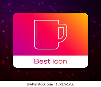 Trendy space backgraund with Coffee cup icon. Coffee time