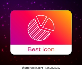 Trendy space background with Circle infographic, cycle diagram, round graph. Business concept