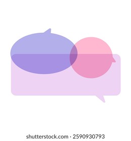Trendy speech bubbles. Colorful design. vector hand drawn illustration.