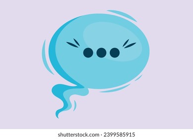 El concepto de las burbujas de expresión de moda. Ilustración vectorial plana de color aislada.