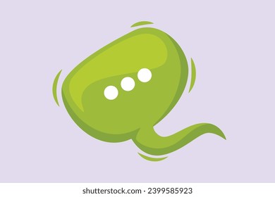 Trendy speech bubbles concept. Colored flat vector illustration isolated.