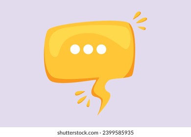 El concepto de las burbujas de expresión de moda. Ilustración vectorial plana de color aislada.