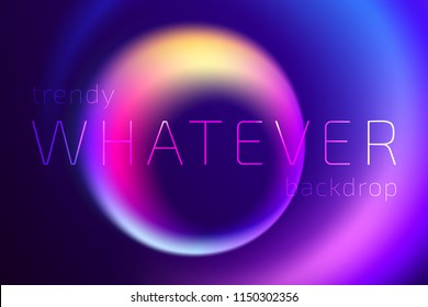 Trendy Spherical Fluid Gradient Shape Background with Place fo Text. Backdrop for Banner, Poster, Cover, Flyer, Presentation, Advertising, Intitational Card, Website and Mobile Usage