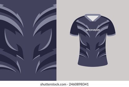 Trendy sporty jersey background design suitable for print