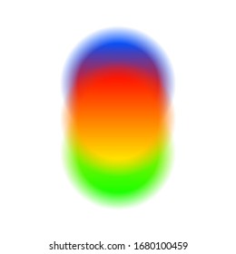 Trendy spot blur, great design for any purposes. Liquid color element. Abstract frame. Futuristic neon poster. Bright soft gradient color. 