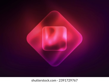 Trendy Square Blurred Color Abstract Background. Glowing lights. Vector Illustration For Wallpaper, Banner, Background, Card, Book Illustration, landing page