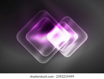 Trendy Square Blurred Color Abstract Background. Glowing lights. Vector Illustration For Wallpaper, Banner, Background, Card, Book Illustration, landing page