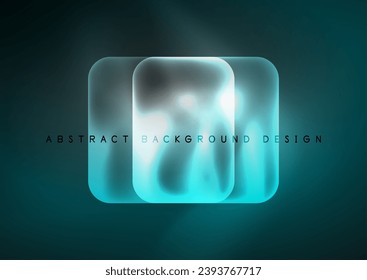 Trendy Square Blurred Color Abstract Background. Glowing lights. Vector Illustration For Wallpaper, Banner, Background, Card, Book Illustration, landing page