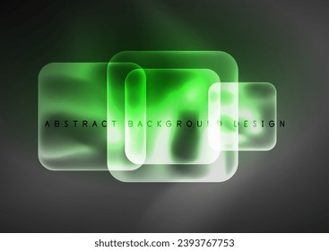 Trendy Square Blurred Color Abstract Background. Glowing lights. Vector Illustration For Wallpaper, Banner, Background, Card, Book Illustration, landing page