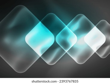 Trendy Square unscharfer, farbiger abstrakter Hintergrund. Glühendes Licht. Vektorgrafik für Bildschirmhintergründe, Banner, Hintergrund, Karte, Buchillustration, Landing-Page
