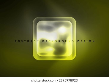 Trendy Square Blurred Color Abstract Background. Glowing lights. Vector Illustration For Wallpaper, Banner, Background, Card, Book Illustration, landing page