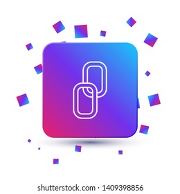 Trendy square with particles Interaction vector icon. Social media symbol