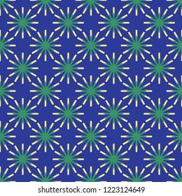 Trendy Star Field Texture Seamless Vector Pattern. Starry Night Summer llustration for Summer Fashion Prints, Blue Green Packaging, Magical Sky Paper , Nordic Wrap, Festive Style Holidays Stationery.