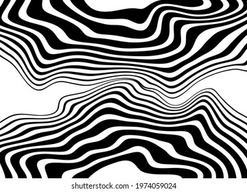 
Trendy striped abstract vector background of wavy lines for web, print, outdoor advertising