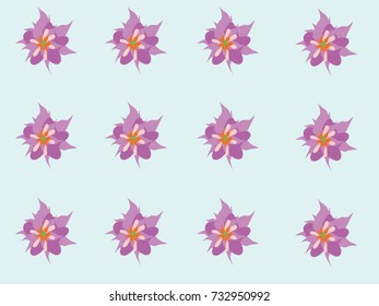 Trendy style background with retro style texture, pattern and floral elements. Vector illustration