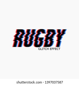 Trendy style distorted glitch typeface. Letters vector illustration
