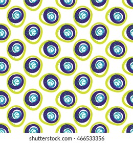 Trendy style geometric elements Memphis. Retro style of texture, pattern with watercolor spots.