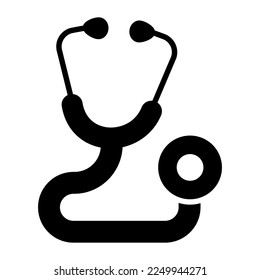 Trendy style icon of stethoscope, medical equipment vector