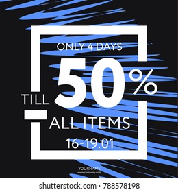 Trendy styled vector web banners for online stores promotion. Great colores, cool new concept for social network business boost. Sales template