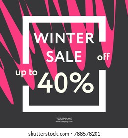 Trendy styled vector web banners for online stores promotion. Great colores, cool new concept for social network business boost. Sales template