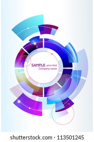 Trendy and stylish design - abstract background - original shape