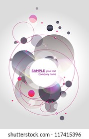 Trendy and stylish design silver abstract background  - original shape