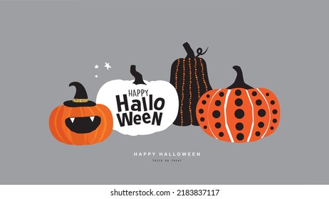Trendy and stylish Halloween decorative pumpkins