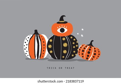 Trendy and stylish Halloween decorative pumpkins