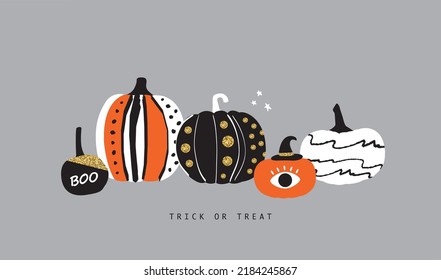 Trendy and stylish Halloween decorative pumpkins