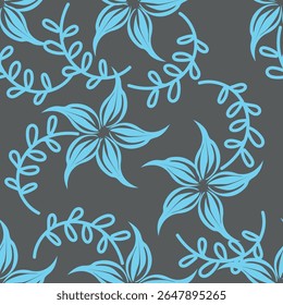 Trendy stylish Hand drawn floral pattern with paisley and indian flower motifs. damask modern style pattern , Design for fashion , fabric, textile, wallpaper , wrapping and all prints
