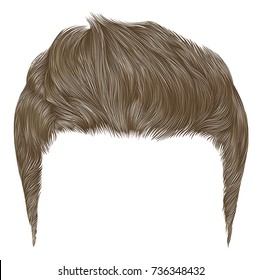 trendy stylish man hairs. beauty style . high hair styling . 
