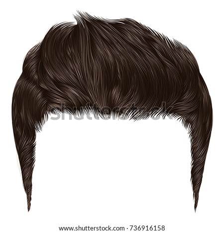 Trendy Stylish Man Hairs Brown Blonde Stock Vector 