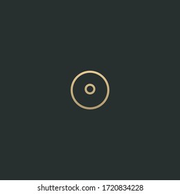 Trendy stylish modern O initial based letter icon logo