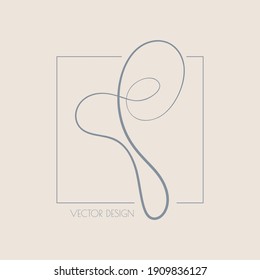 Trendy stylish vector background in pastel colors. Bend flourish organic shape. For the fashion and beauty industry.