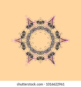 Trendy stylized snowflakes and elements memphis cards. Snowflakes design. Superb design poster, cover, card design in beige, gray and pink colors. Retro style texture, abstract winter elements.