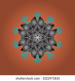 Trendy stylized snowflakes and elements memphis cards. Snowflakes design. Modern design poster, cover, card design in orange, gray and blue colors. Retro style texture, pattern winter elements.
