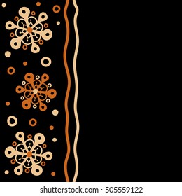 Trendy stylized snowflakes and elements memphis cards. Retro style texture, pattern and abstract winter elements. Modern abstract design poster, cover, card design in orange colors.