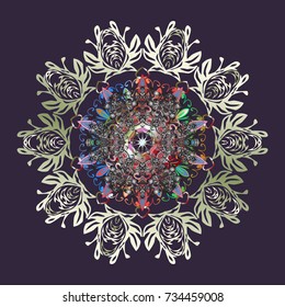 Trendy stylized snowflakes and elements memphis cards. Snowflakes design. Modern abstract design poster, cover, card design in violet, neutral and gray colors. Retro style texture, winter elements.