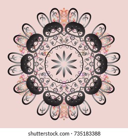 Trendy stylized snowflakes and elements memphis cards. Retro style texture, abstract winter elements. Snowflakes design. Modern design poster, cover, card design in neutral, gray and pink colors.