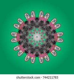 Trendy stylized snowflakes and elements memphis cards. Snowflakes design. Modern abstract design poster, cover, card design in green, gray and white colors. Retro style texture, winter elements.