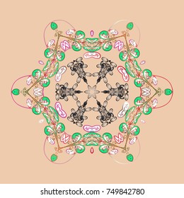 Trendy stylized snowflakes and elements memphis cards. Retro style texture, abstract winter elements. Snowflakes design. Superb design poster, cover, card design in beige, white and gray colors.