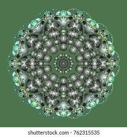 Trendy stylized snowflakes and elements memphis cards. Superb design poster, cover, card design in green, gray and neutral colors. Retro style texture, abstract winter elements. Snowflakes design.