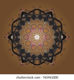 Trendy stylized snowflakes and elements memphis cards. Retro style texture, winter elements. Snowflakes design. Modern abstract design poster, cover, card design in beige, gray and brown colors.
