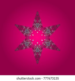 Trendy stylized snowflakes and elements memphis cards. Retro style texture, pattern winter elements. Snowflakes design. Modern design poster, cover, card design in magenta, gray and purple colors.