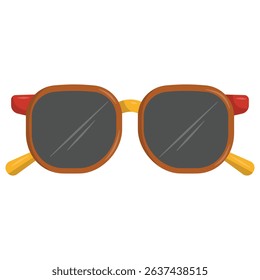 Trendy summer colorful square sunglasses